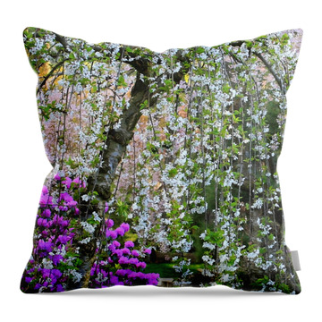 Blossoms Galore Throw Pillows