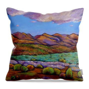 Mountain Paintings Throw Pillows