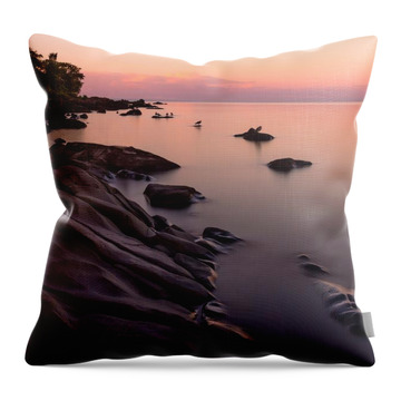 Dimming Of The Day A Wonderful Song By Bonnie Raitt Sunset Calm Peace Throw Pillows