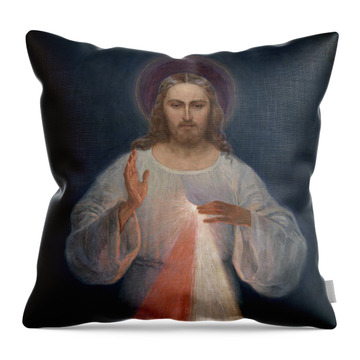 The Divine Mercy Throw Pillows