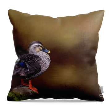 Dabbling Duck Throw Pillows
