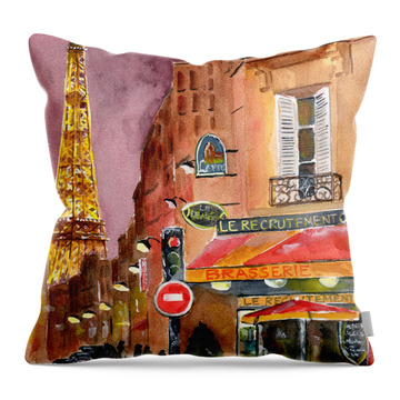 Rue Saint Dominique Throw Pillows