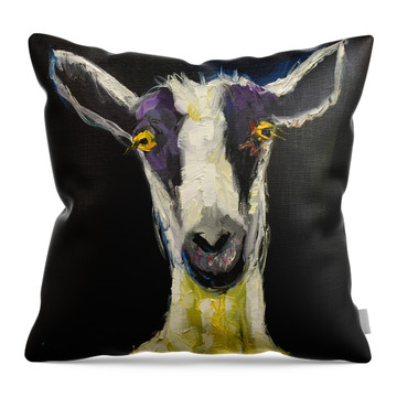 Goats Throw Pillows