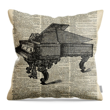 Classical Piano Throw Pillows