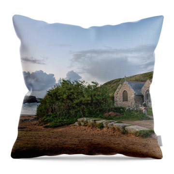 Church Cove Gunwalloe Throw Pillows