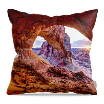 Natural Arch Throw Pillows