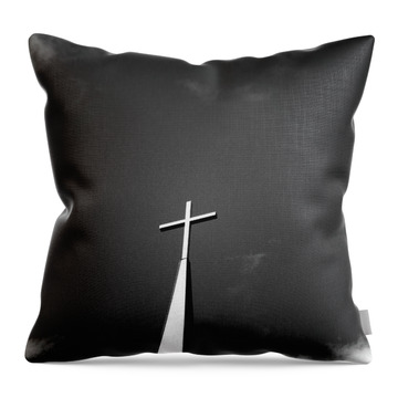 White Church Throw Pillows