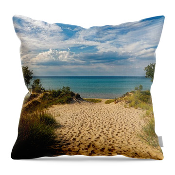 Indiana Dunes National Lakeshore Throw Pillows