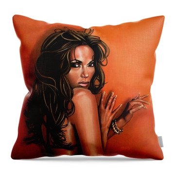 Jennifer Lopez Throw Pillows