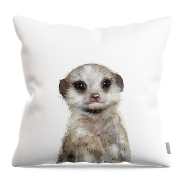 Meerkats Throw Pillows