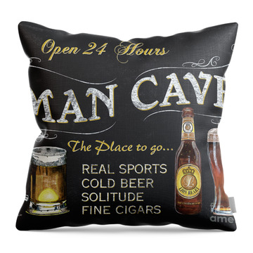 Beer Paintings Throw Pillows