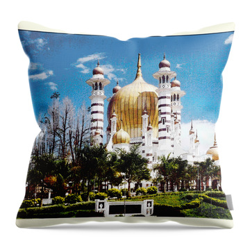 Ubudiah Mosque Throw Pillows