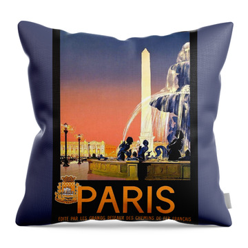 Place De La Concorde Throw Pillows