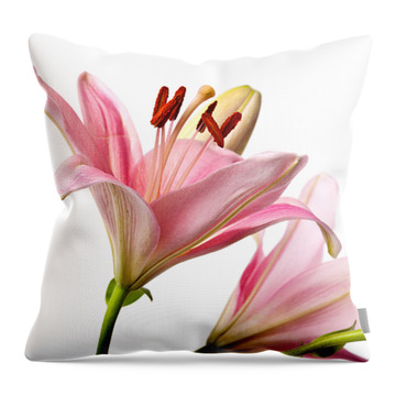 Liliaceae Throw Pillows