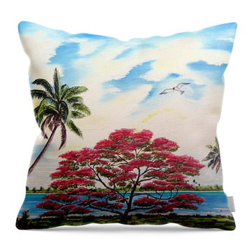 Waterscape Mixed Media Throw Pillows