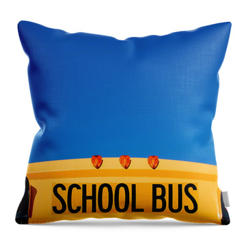 School Bus Throw Pillows