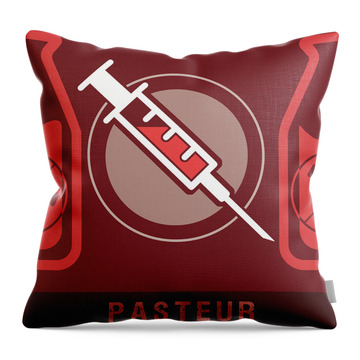 Pasteur Throw Pillows