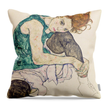 Egon Schiele Throw Pillows