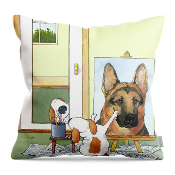 Schutzhund Throw Pillows
