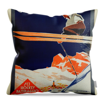 European Alps Throw Pillows
