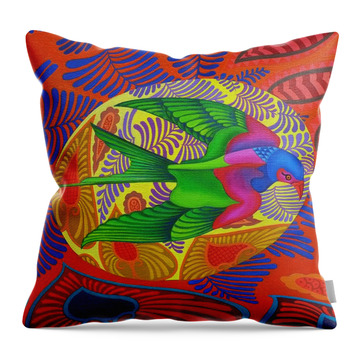 Swallow-tailed Kite Throw Pillows