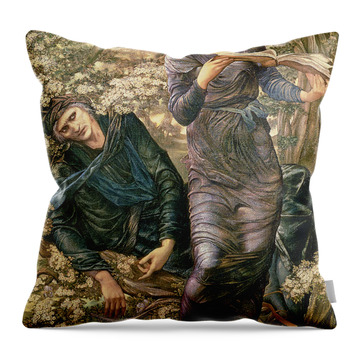 The Beguiling Of Merlin Paintings Throw Pillows