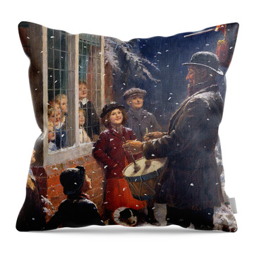 Punch And Judy Throw Pillows