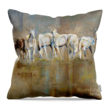 Horse Herd Throw Pillows