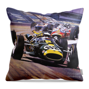 Indy Car Throw Pillows
