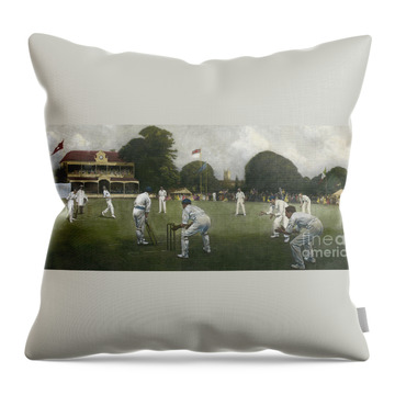 Cricket Pitch Throw Pillows