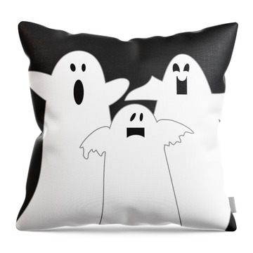 Ghosts Throw Pillows