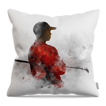 Tiger Woods Throw Pillows