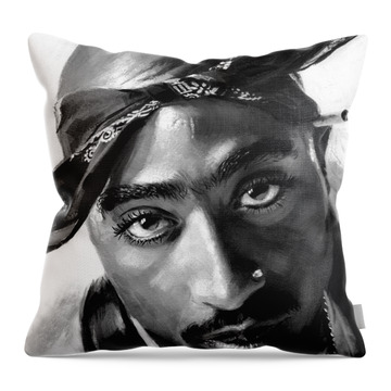 Tupac Shakur Throw Pillows