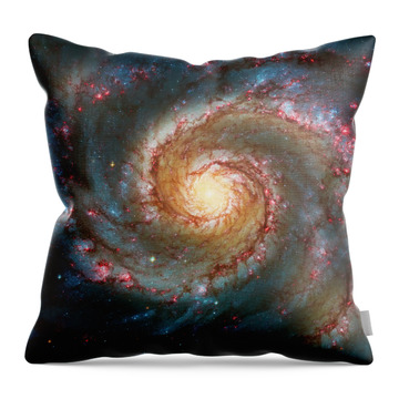 Whirlpool Galaxy Throw Pillows
