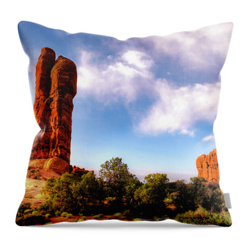 Hanging Rock State Park Throw Pillows