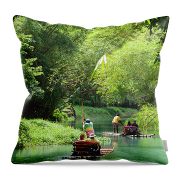 Martha Brae River Throw Pillows