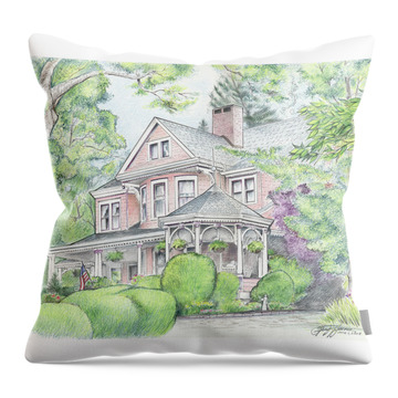 National Register Of Historic Places Throw Pillows