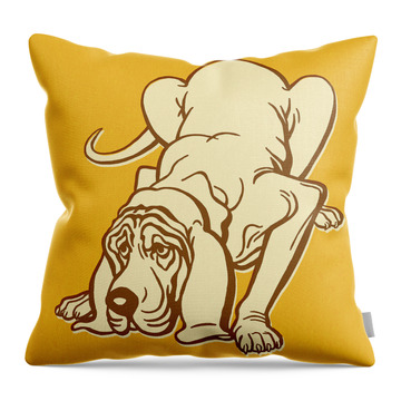 Bloodhound Throw Pillows