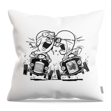 Aggression And Competition Throw Pillows