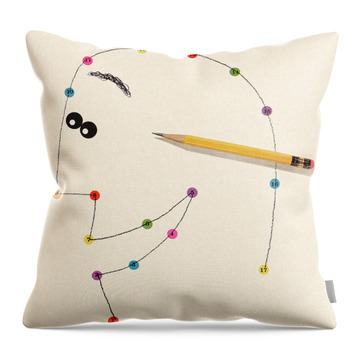Connect The Dots Throw Pillows