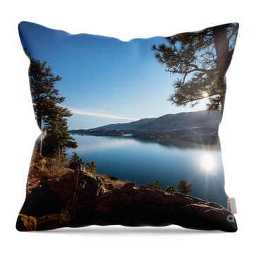 Horsetooth Reservoir Throw Pillows