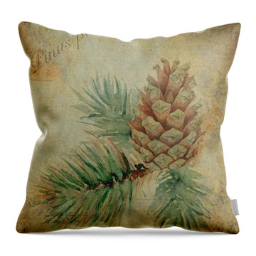 Pinus Ponderosa Throw Pillows