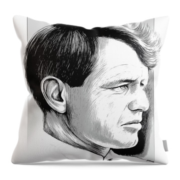 Senator Kennedy Mixed Media Throw Pillows