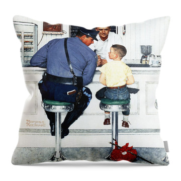Policeman Throw Pillows