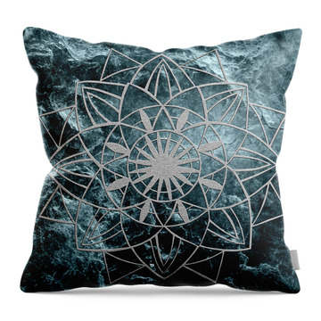 Digital Mandala Throw Pillows
