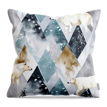 Winterly Forest Throw Pillows