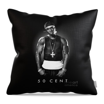 50 Cent Throw Pillows