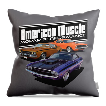 Purple Car Throw Pillows