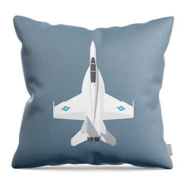 Fa-18 Hornet Throw Pillows