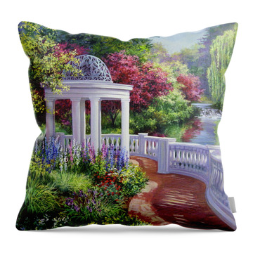 Atlanta Botanical Gardens Throw Pillows